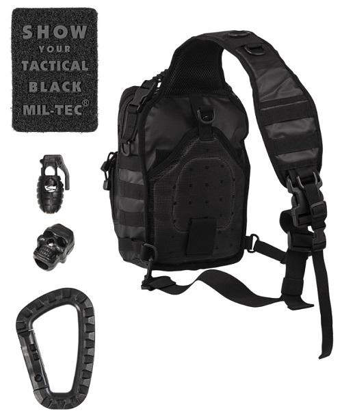 Mil-Tec Tactical One Strap Assault Pack 10L - musta