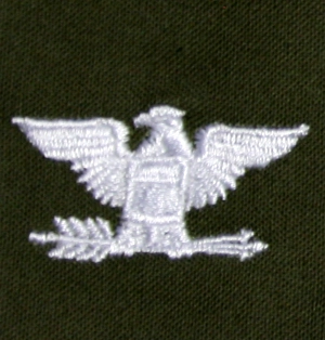 US Army arvomerkki, kangas - Colonel, värillinen