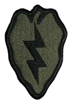 US Army joukko-osastomerkki, 25th Infantry Division, subdued