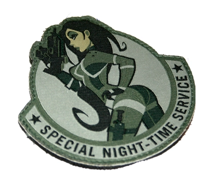Mil-Spec Monkey "Special Night Time Service" -merkki, foliage, velkro