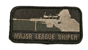"Major league sniper" -merkki, ACU-L, velkro