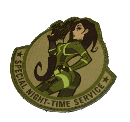 Mil-Spec Monkey "Special Night Time Service" -merkki, arid, velkro