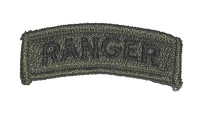 US Army hihamerkki, Ranger-kaari, subdued