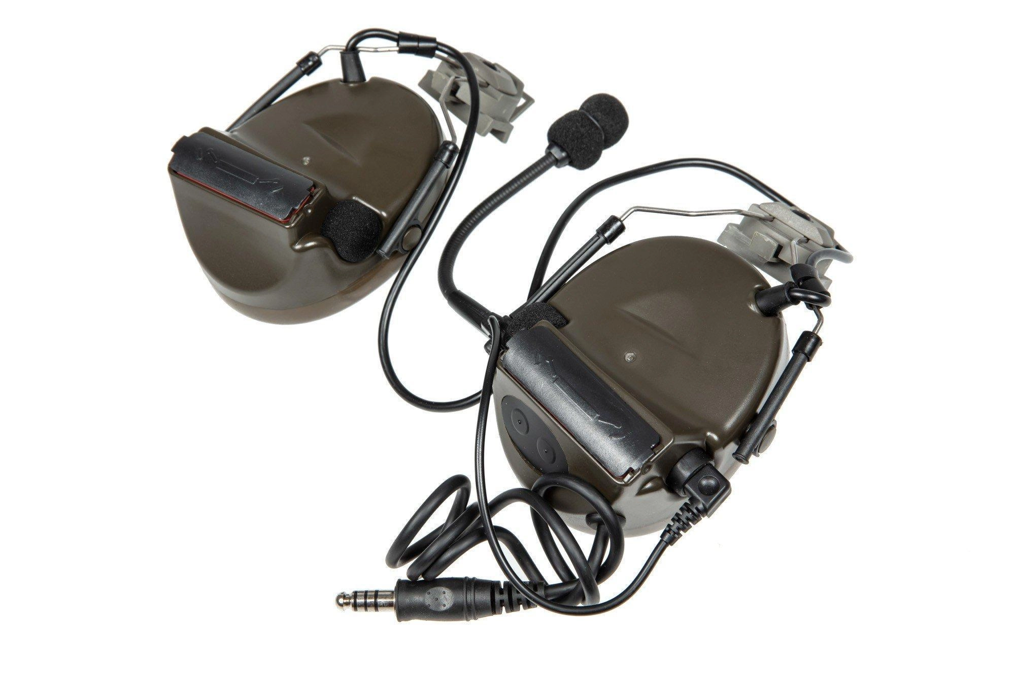 Z-Tac TAC headset Z031 FAST kypäräkiinnitys - Foliage Green