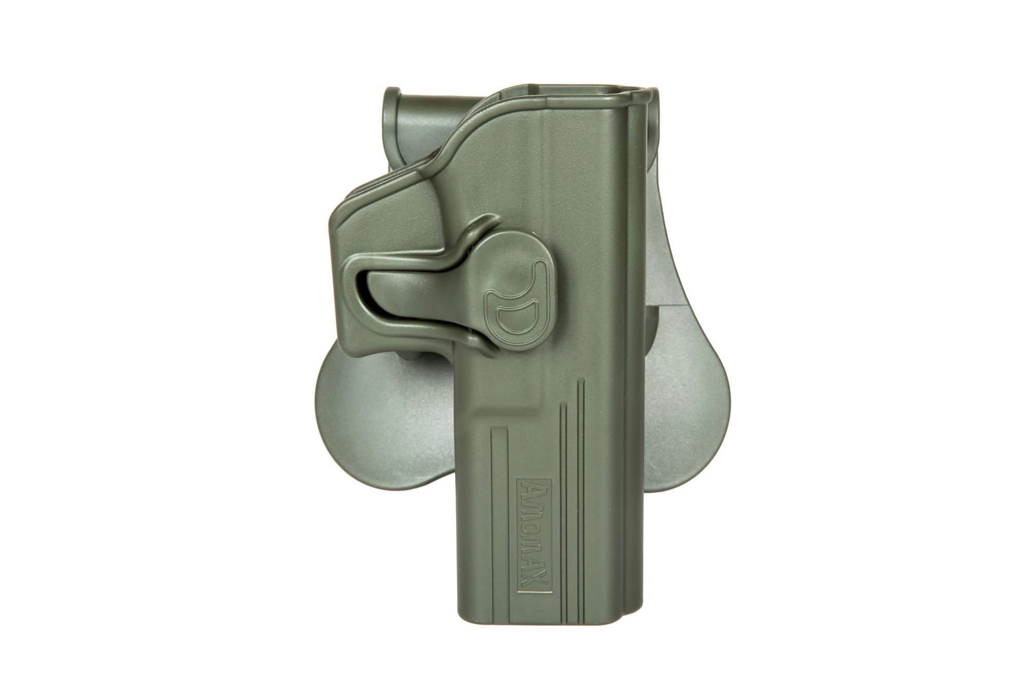 Amomax Glock -sarjan pistoolikotelo, paddle - OD