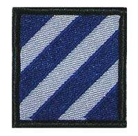 US Army joukko-osastomerkki, 3rd Infantry Division, värillinen