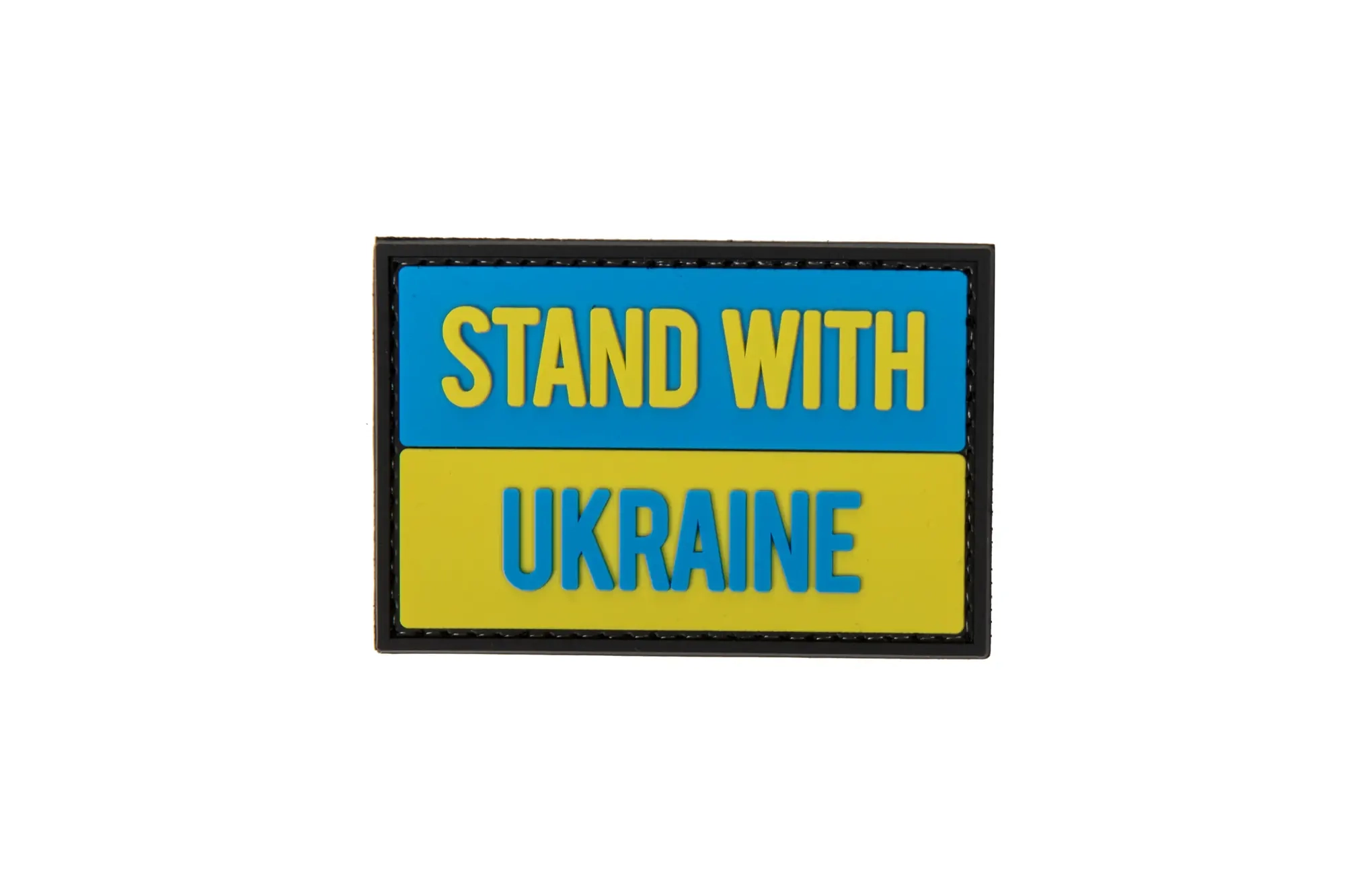 Stand With Ukraine moraalimerkki, velcrolla