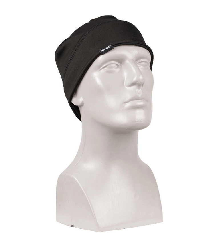 Mil-Tec  Elastic Fleece cap -pipo - musta