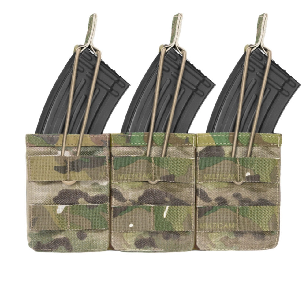 Warrior Triple Open Mag Pouch AK 7.62mm - Multicam