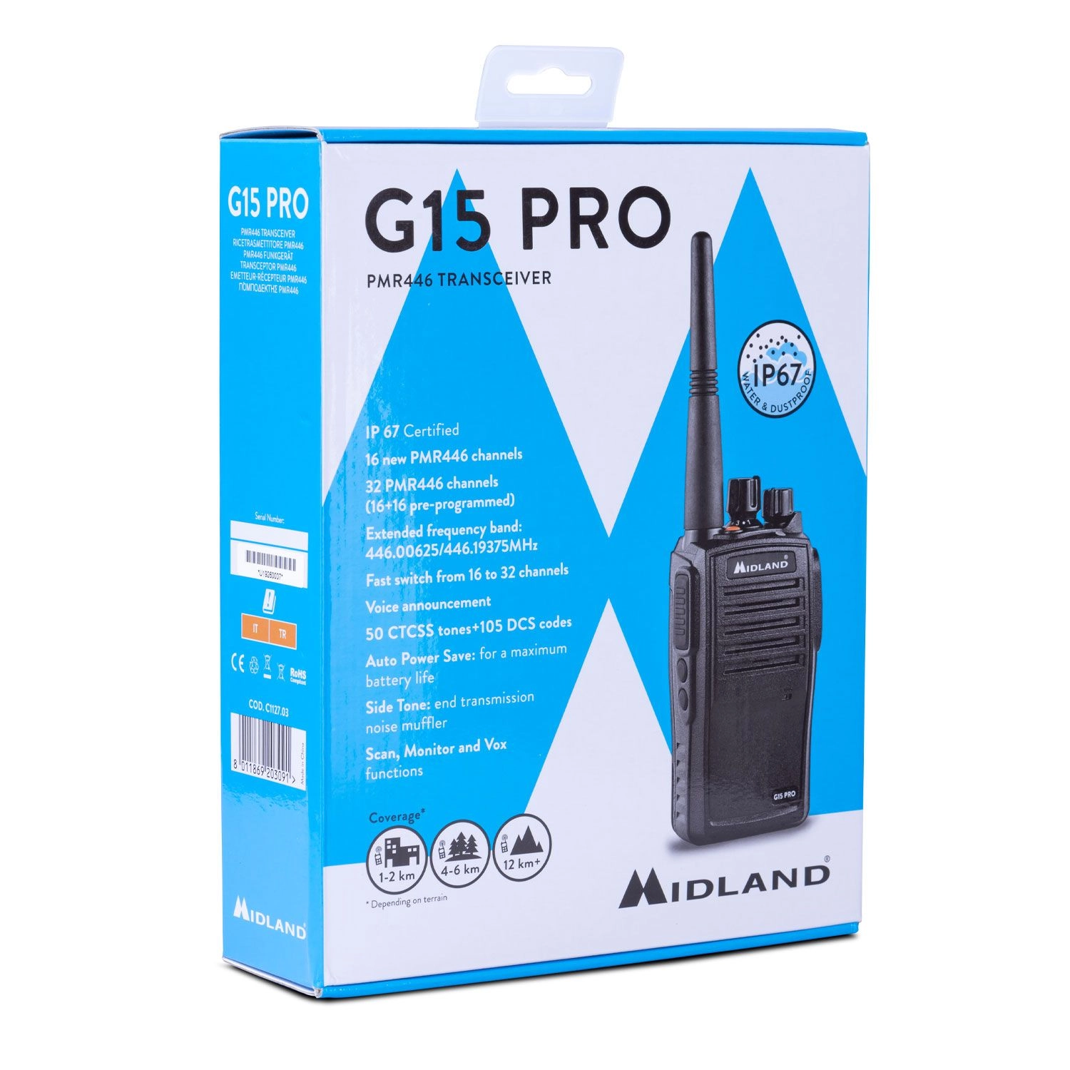 Midland G15 Pro radiopuhelin