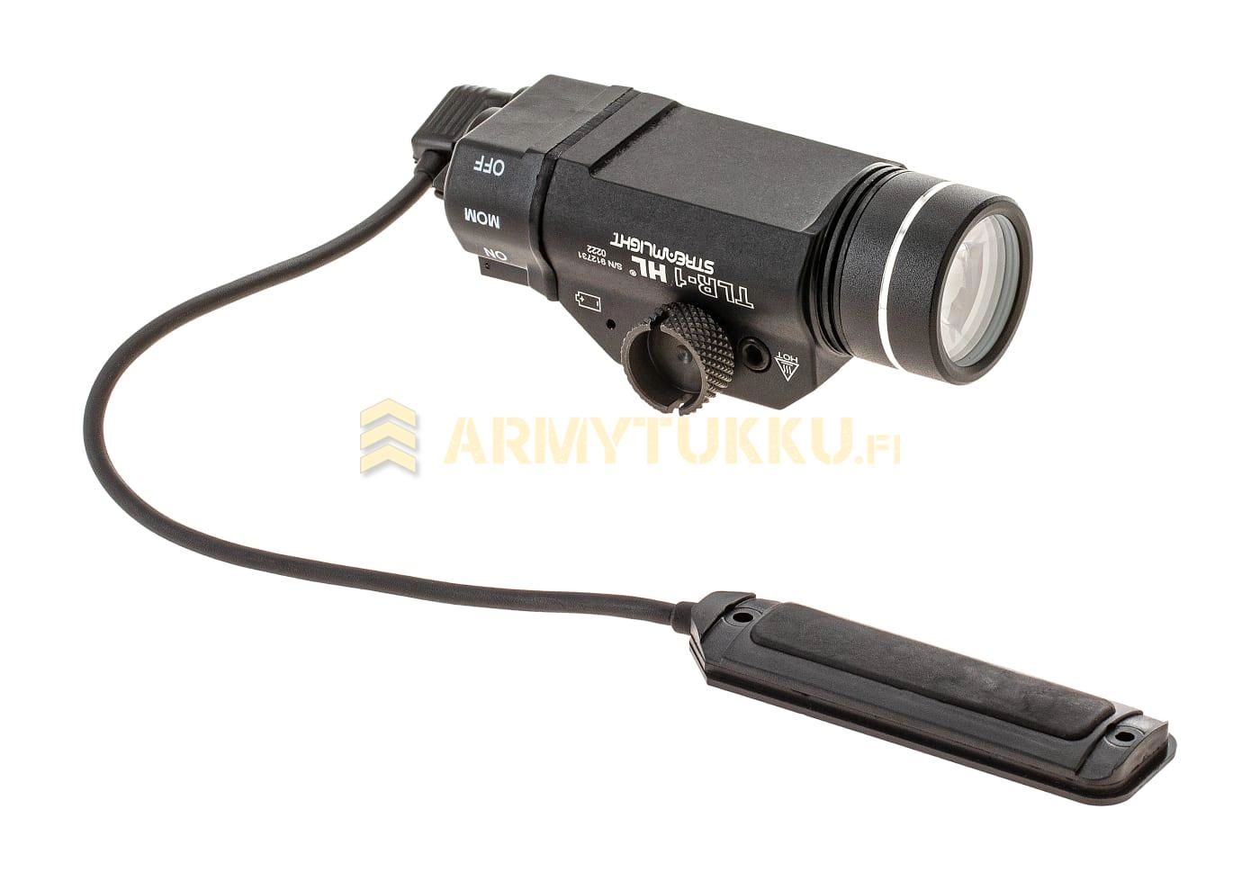 Streamlight TLR-1 HL valaisin + Remote Switch - musta