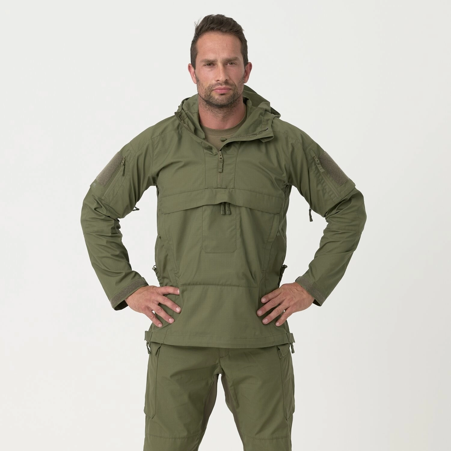 thumbnail image 2 of Helikon-Tex CPU Jacket Shirt - Polycotton Ripstop Olive Green Military Style 2 of 10