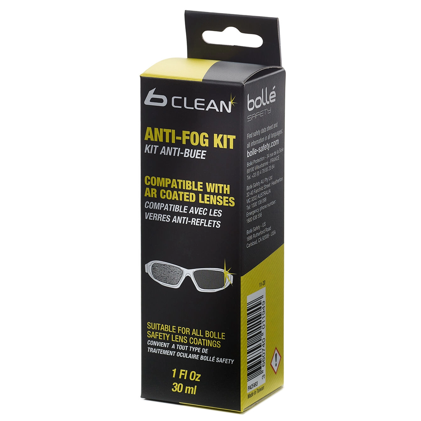 Bolle Safety B300 Anti-Fog Kit - 30 ml