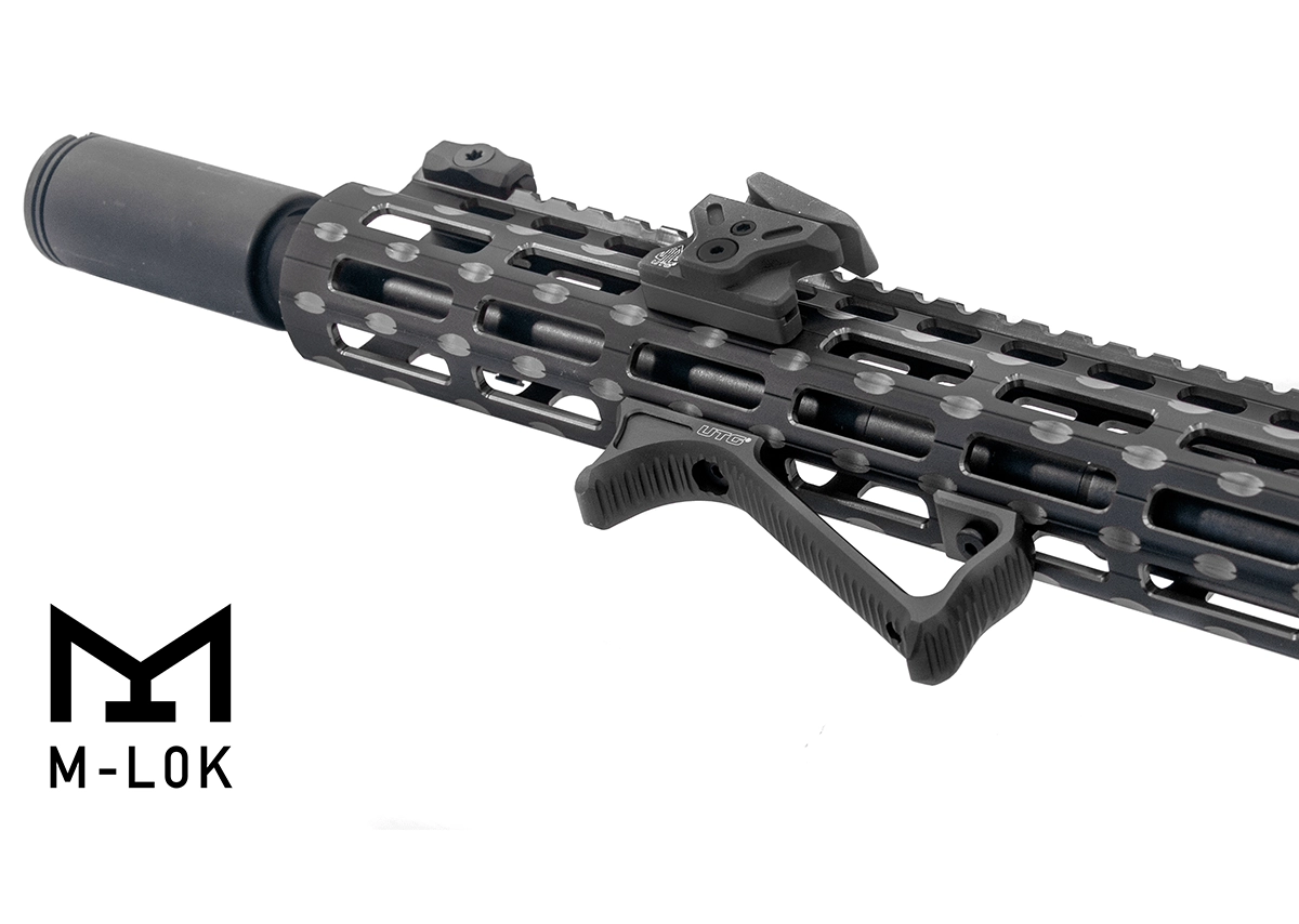 Leapers UTG Ultra Slim M-LOK Angled Foregrip - musta