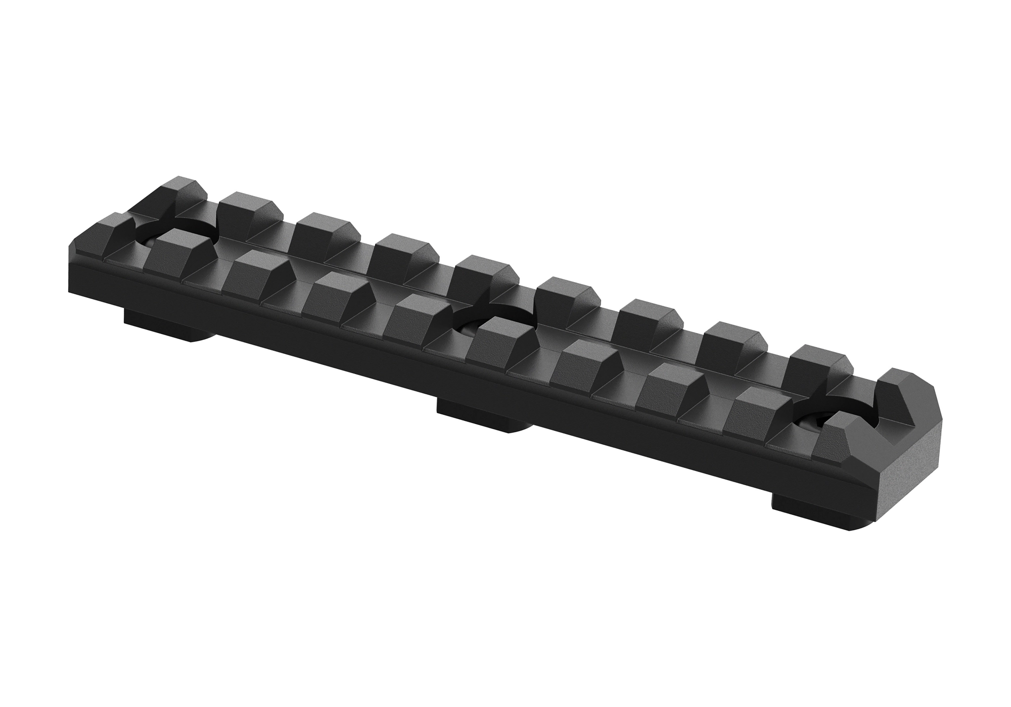 Clawgear M-LOK 9 Slot Picatinny-kisko - musta