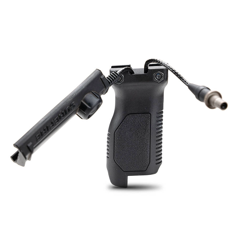 Strike Industries Picatinny Angled Vertical Grip - Long - musta