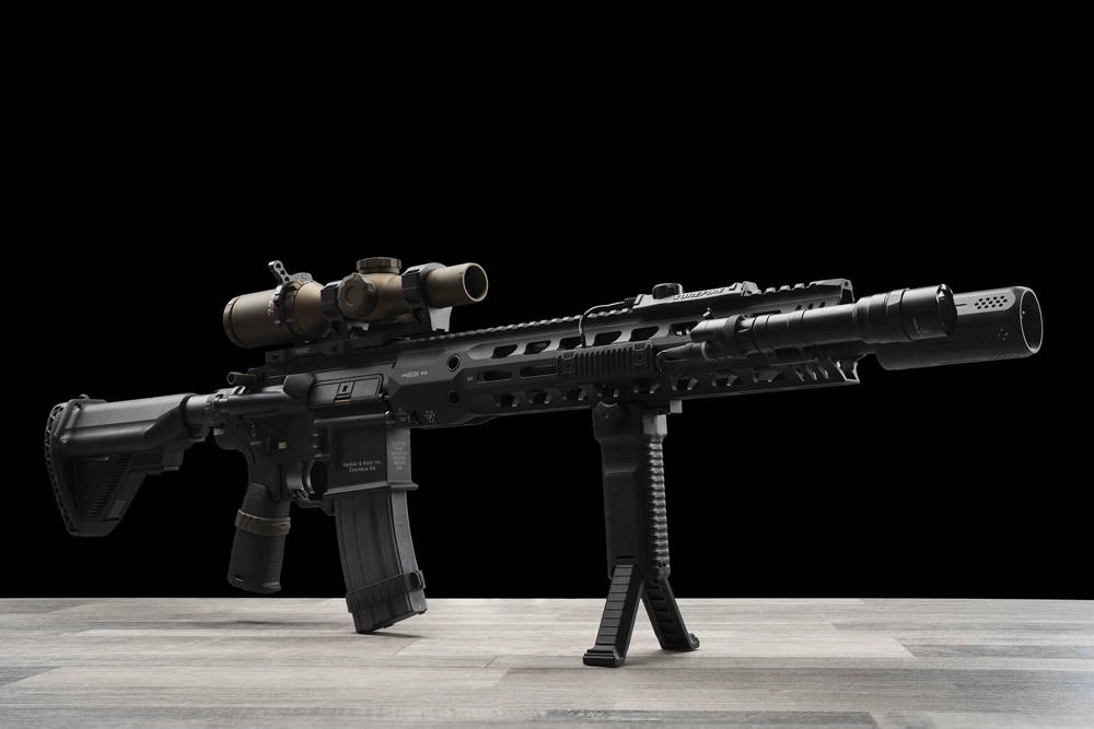 Strike Industries Strike Bipod Grip Picatinny - musta