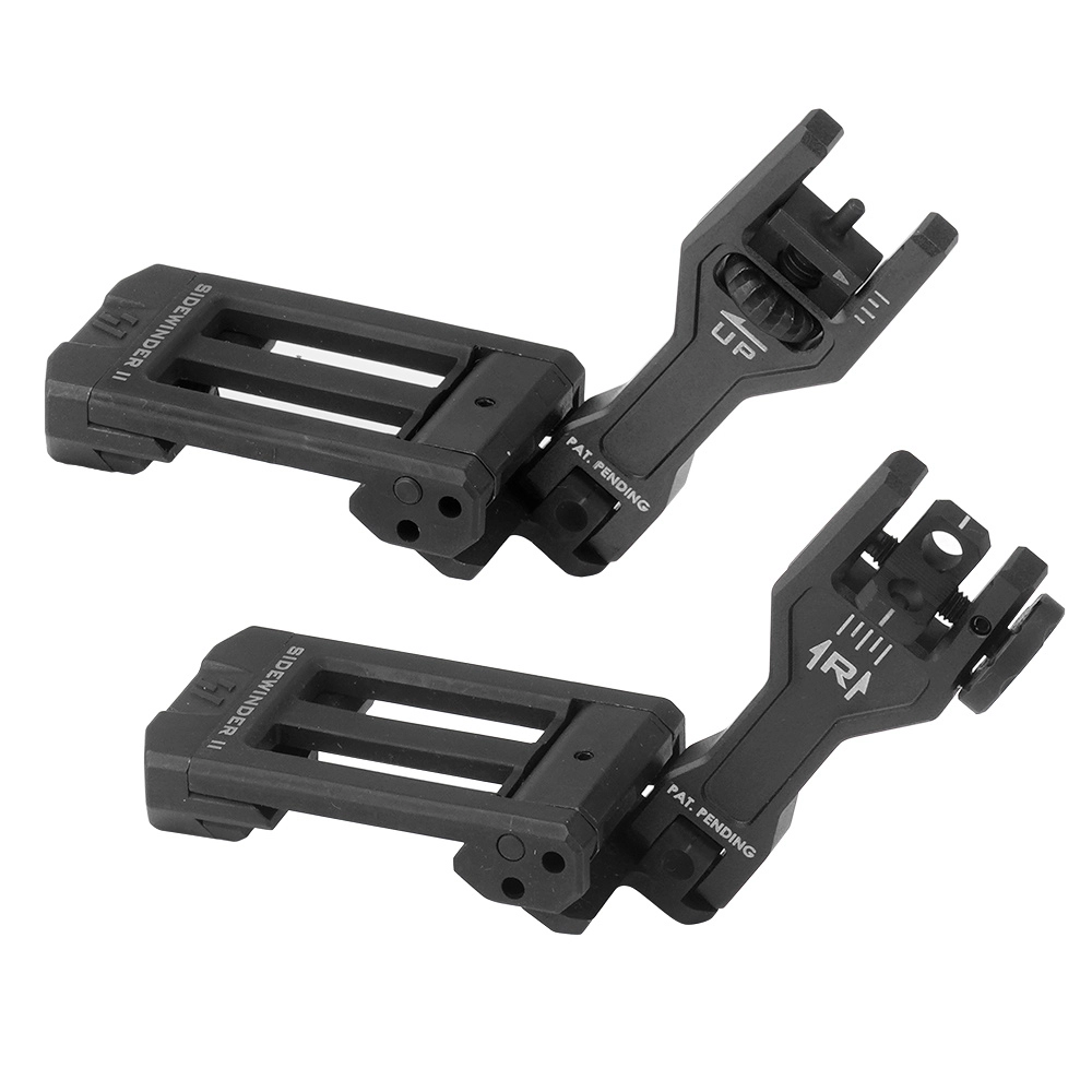 Strike Industries Sidewinder II BUIS Backup Iron Sights - musta