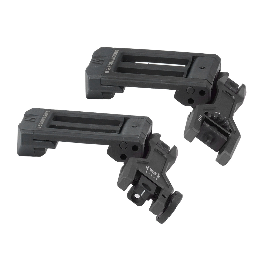 Strike Industries Sidewinder II BUIS Backup Iron Sights - musta