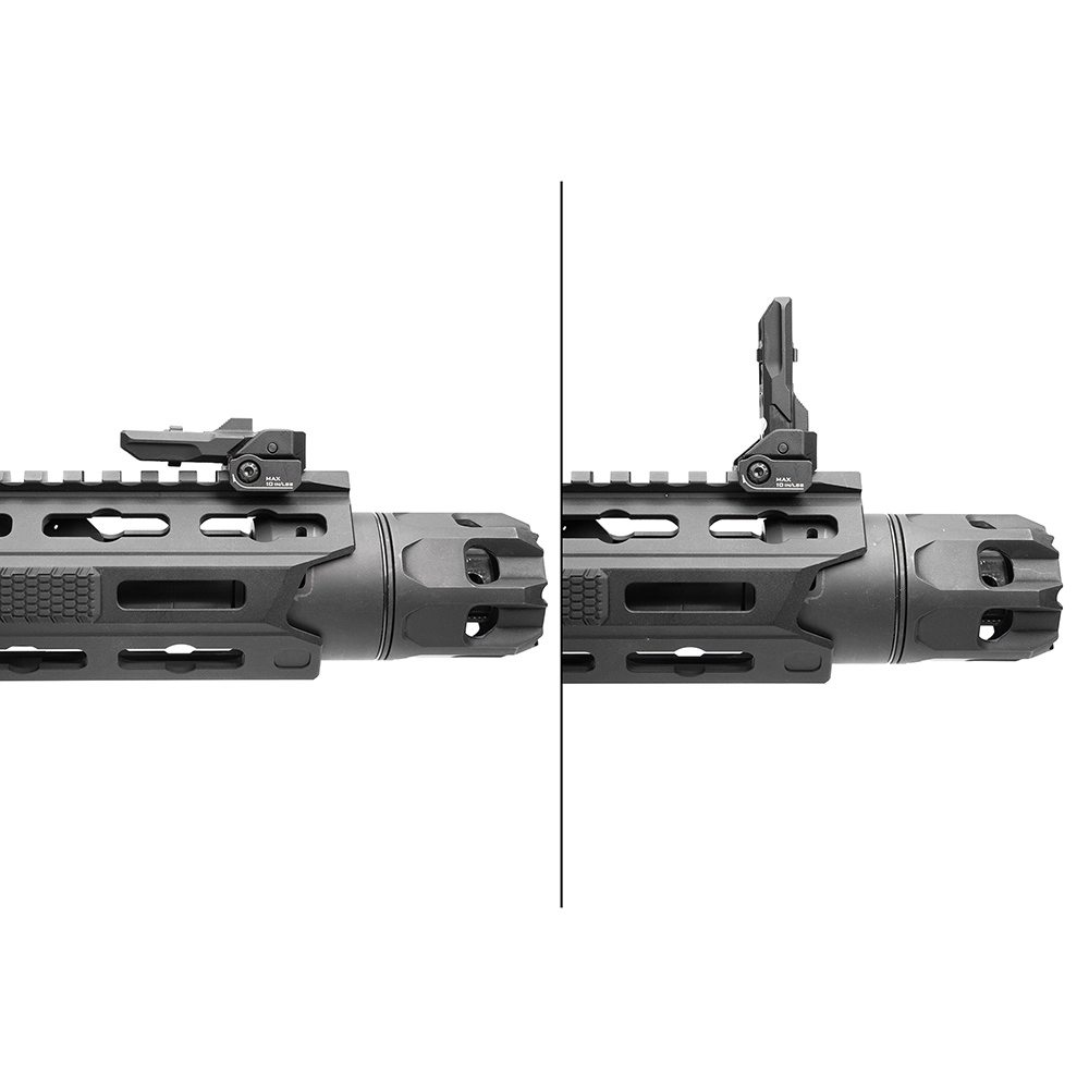 Strike Industries Sidewinder II BUIS Backup Iron Sights - musta