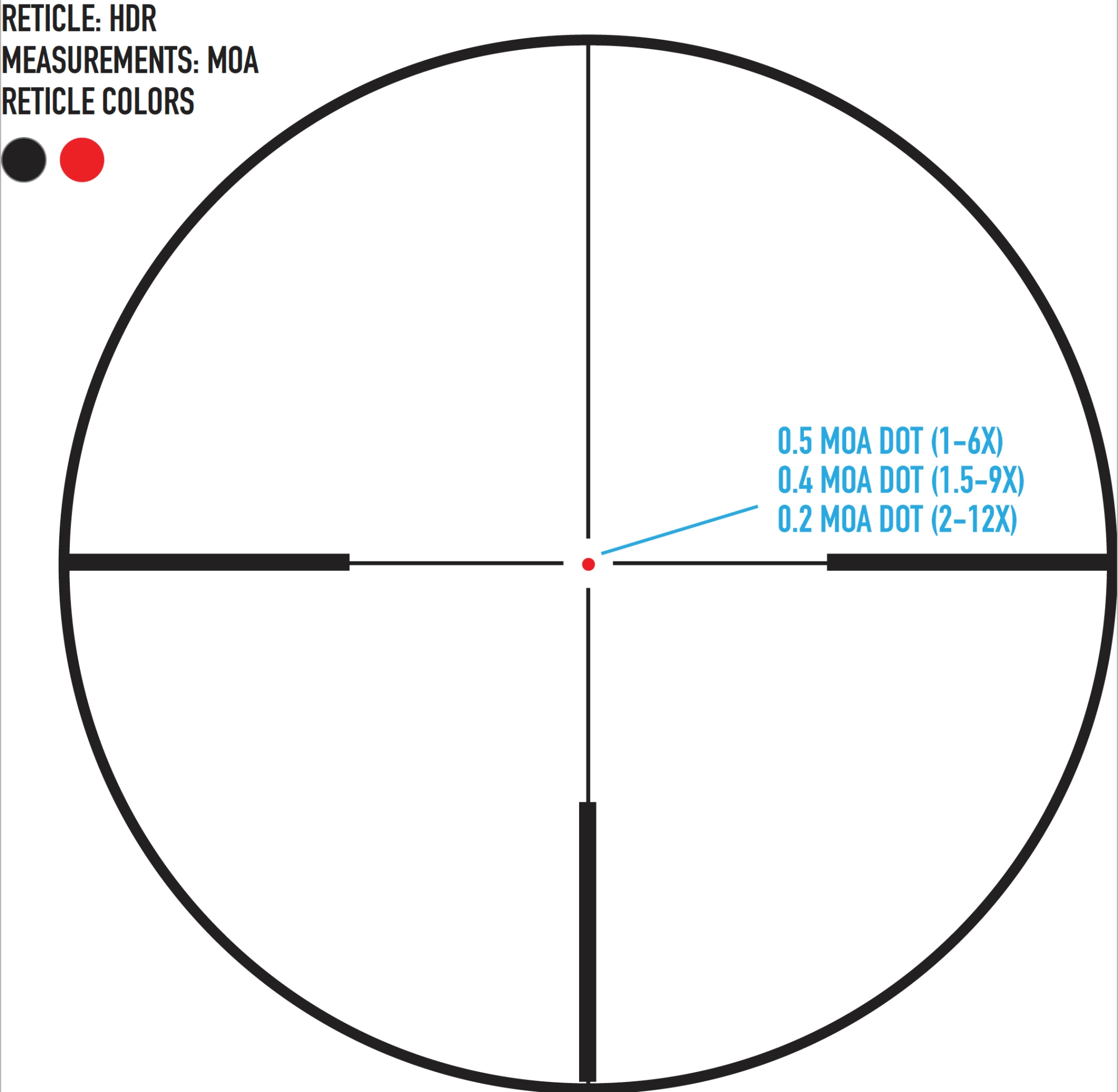 Sightmark Presidio 2-12x50 SFP kiikaritähtäin - musta