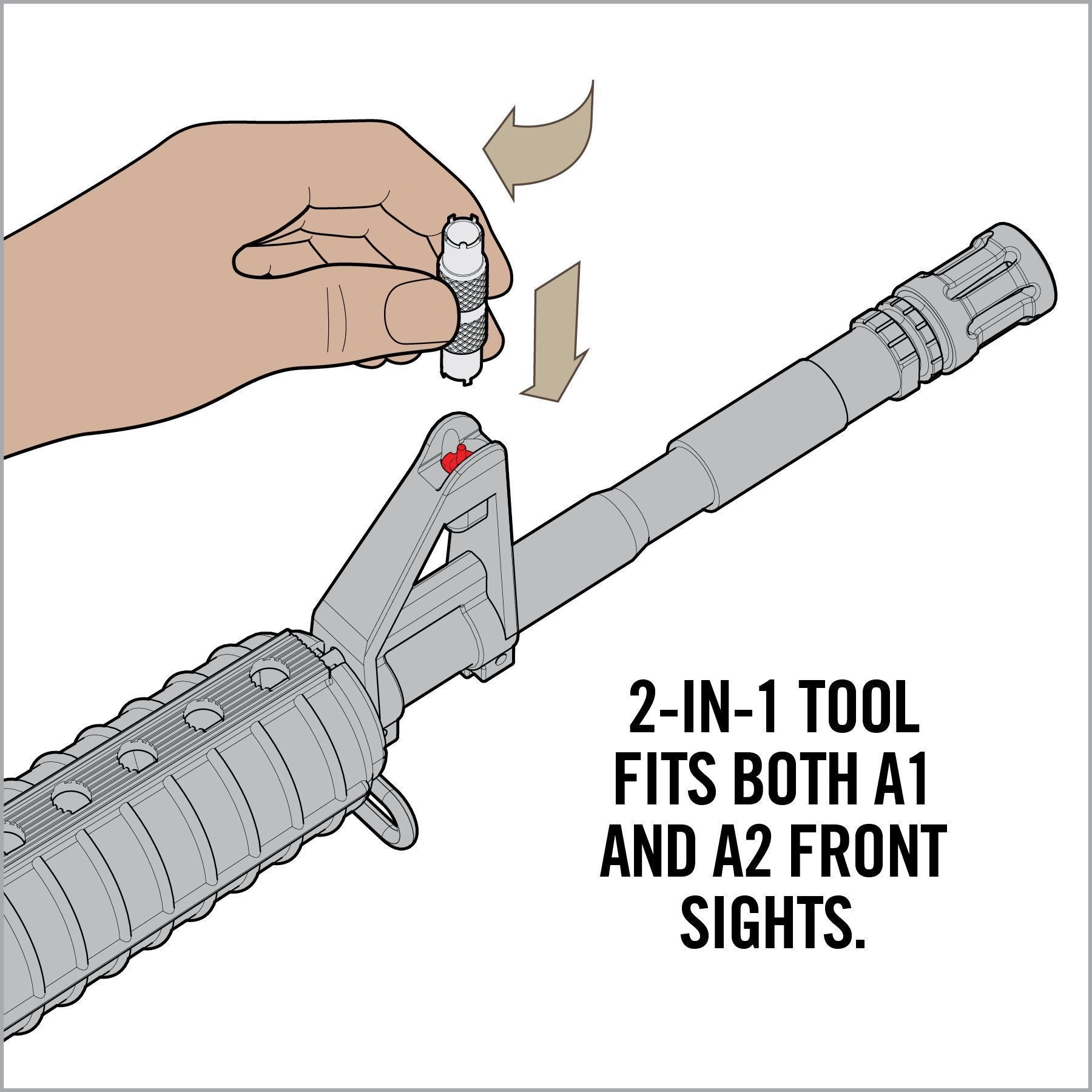 Real Avid AR15 Front Sight Adjuster Tool