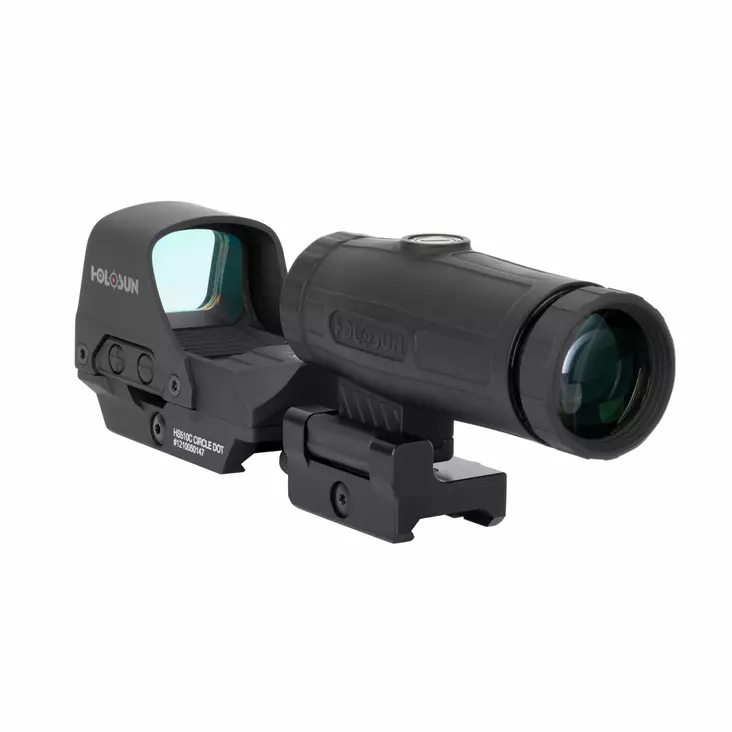 Holosun HS510C refleksitähtäin & HM3X magnifier combo - musta