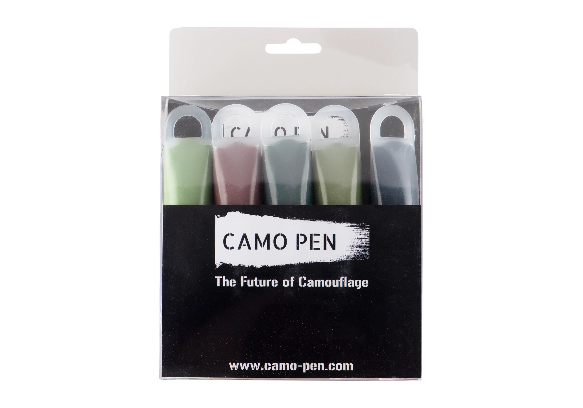 Camo-Pen naamiointimaali, 5x30ml setti - Woodland