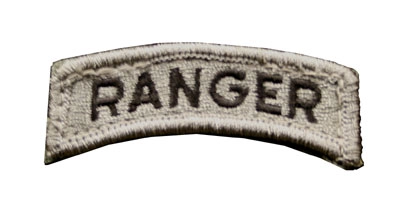 US Army hihamerkki, ranger-kaari, foliage