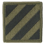 US Army joukko-osastomerkki, 3rd Infantry Division, subdued