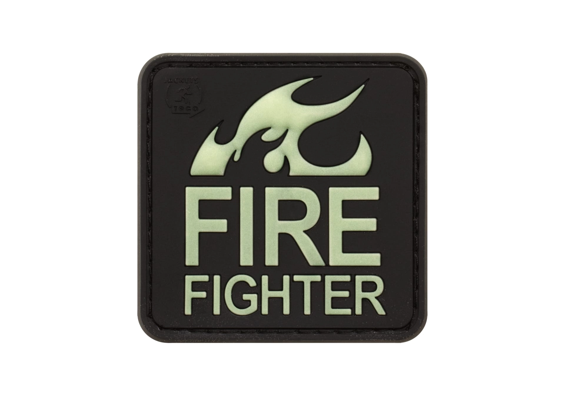 JTG Firefighter 3D velcromerkki - Glow in the Dark