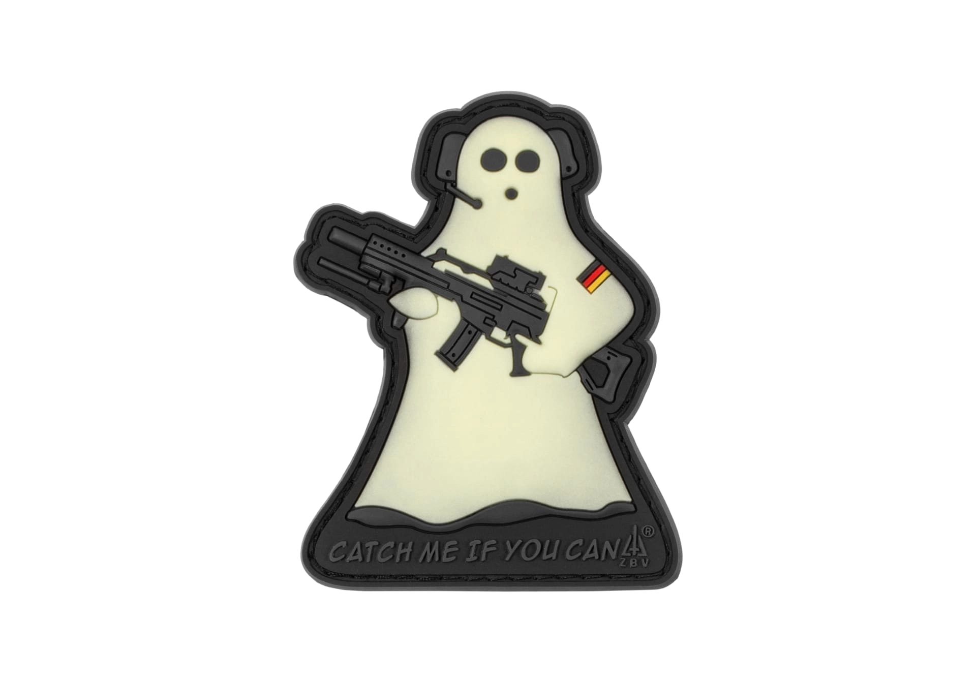 JTG Ghost Sniper 3D velcromerkki - Glow in the Dark