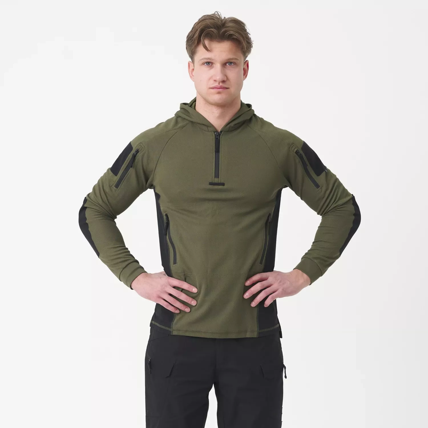 Helikon-Tex  Range Hoodie - TopCool - Olive Green/Black