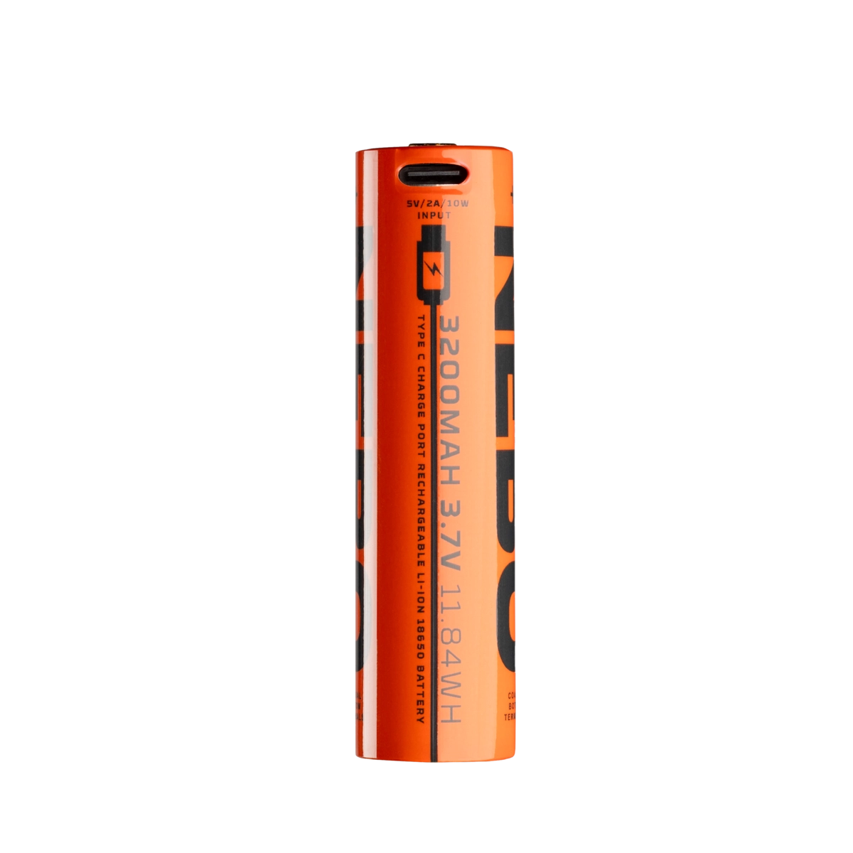 Nebo Li-ion 18650 ladattava akku - 3200 mAh - USB-C