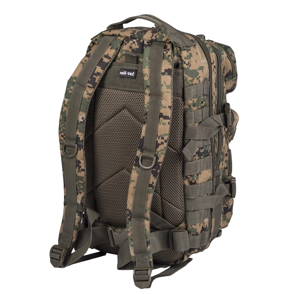 Mil-Tec US Assault Pack Small rynnäkköreppu, 20 L - digital woodland