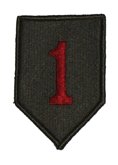 US Army joukko-osastomerkki, 1st Infantry Division, värillinen