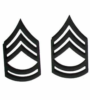 US Army arvomerkit, metalli, pari - sergeant first class
