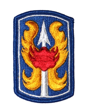 US Army joukko-osastomerkki, 199th Light Brigade, värillinen