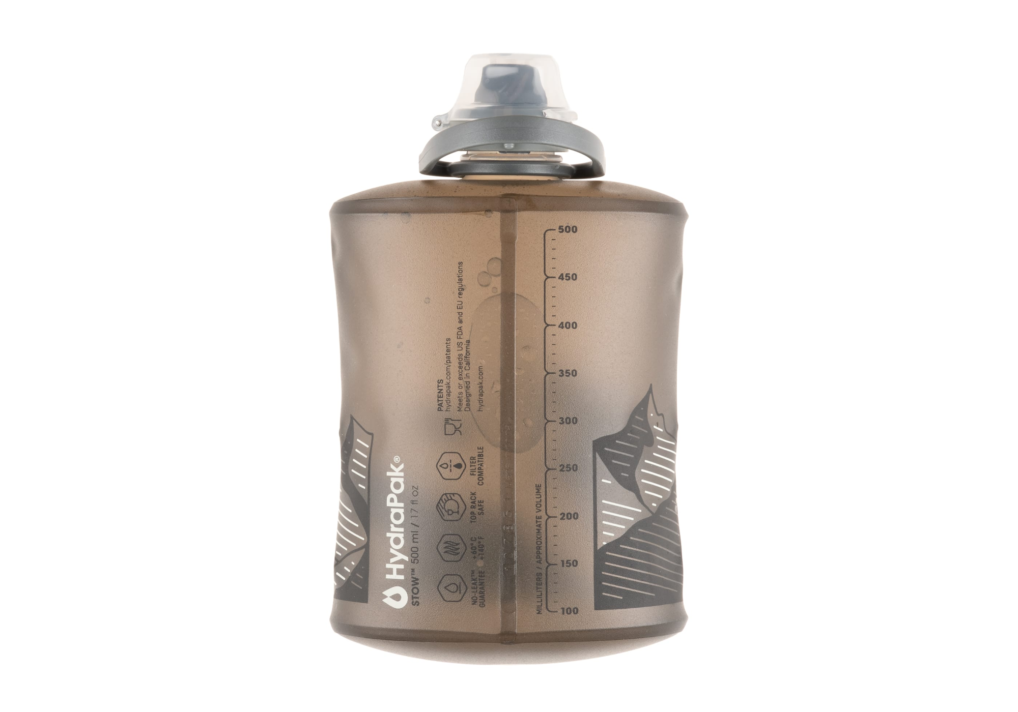 HydraPak Stow 500 ml kokoontaitettava juomapullo