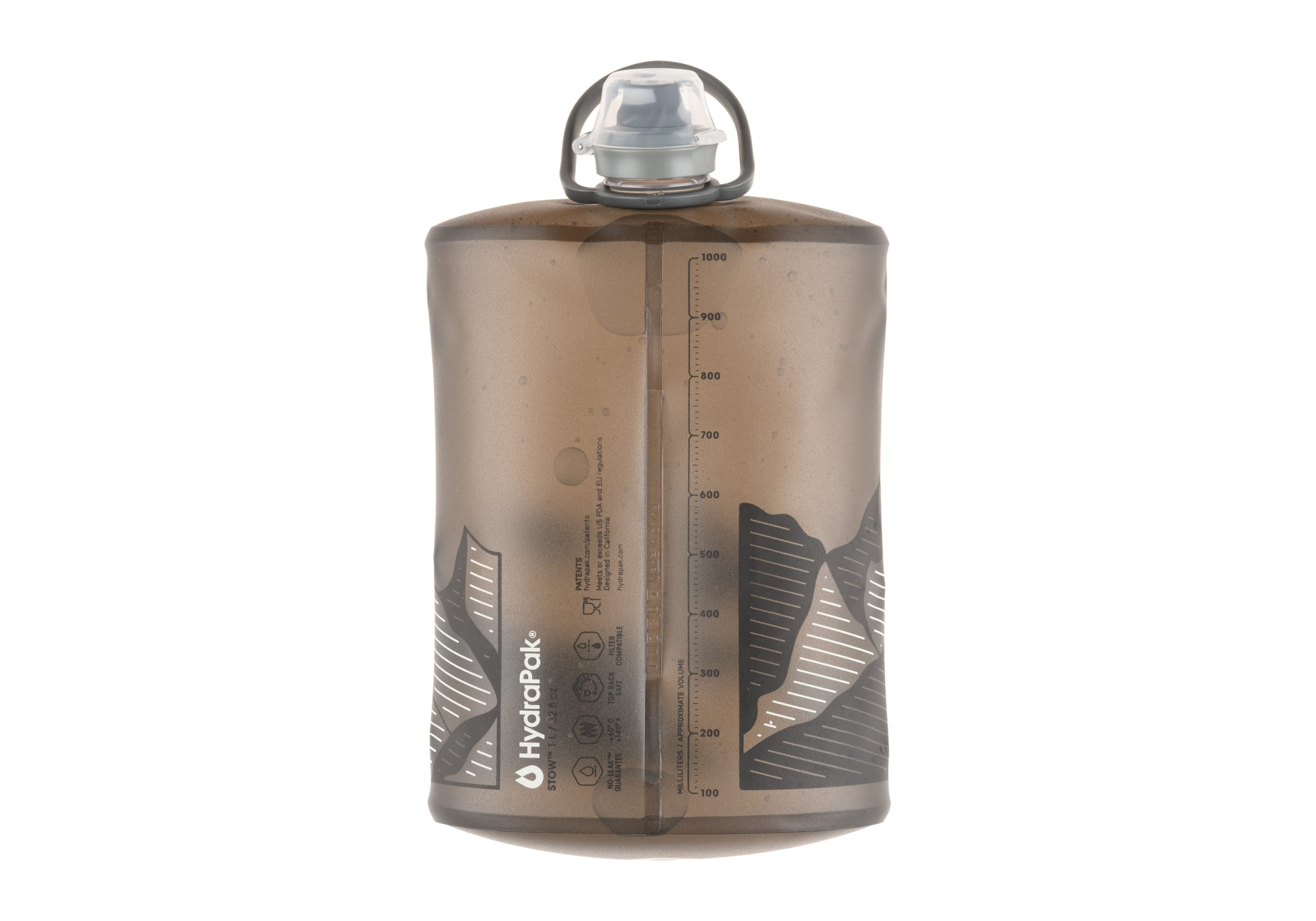 HydraPak Stow 1 l kokoontaitettava juomapullo
