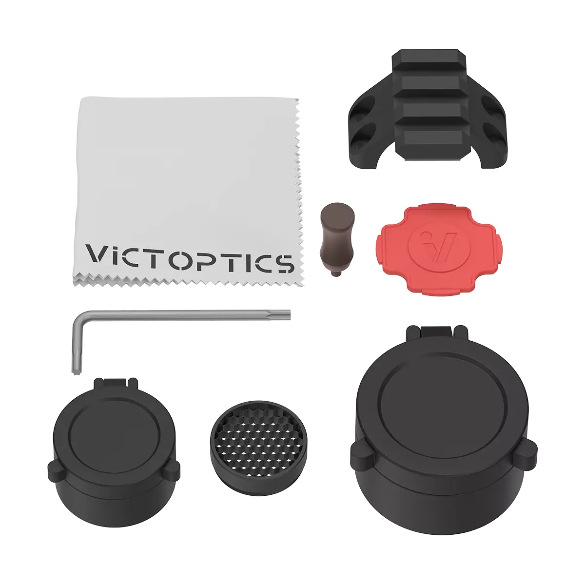 VictOptics S6 1-6x24 LPVO Short Dot kiikaritähtäin - AR Mount Kit - FDE