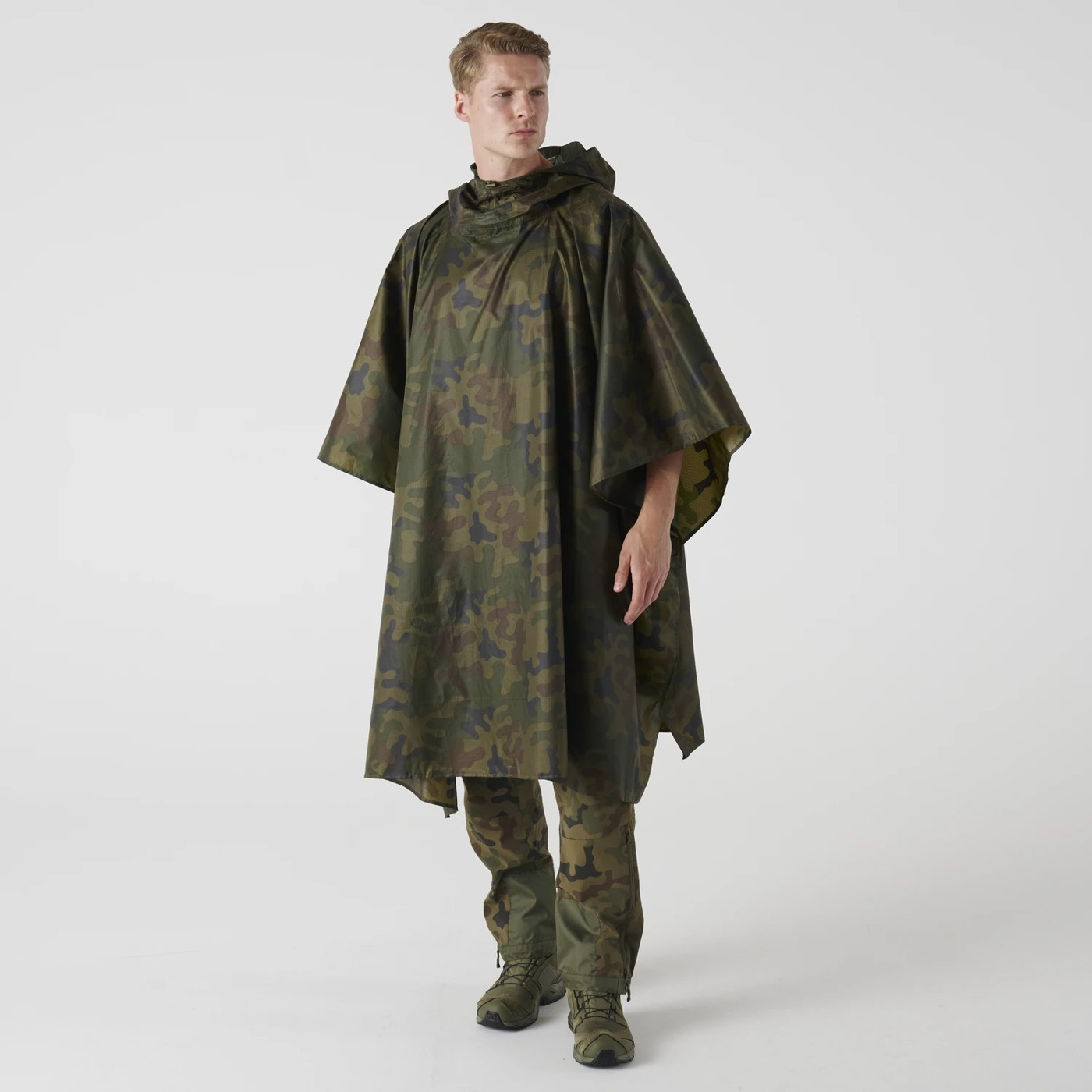Helikon-Tex Lightweight Poncho - Field (NIR/IRR) - PL Woodland