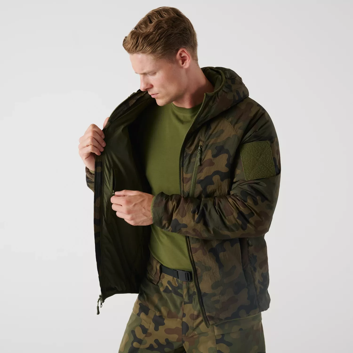 Helikon-Tex Wolfhound Hoodie Jacket - Field (NIR/IRR) - PL Woodland