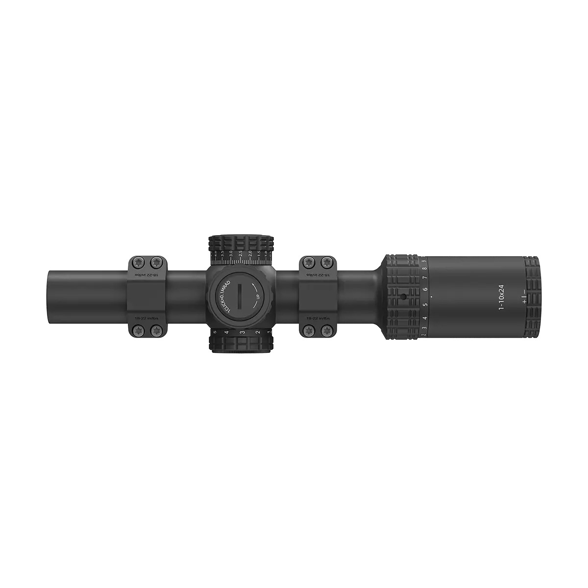 VictOptics S10 1-10x24 LPVO kiikaritähtäin - AR Mount Kit - Musta