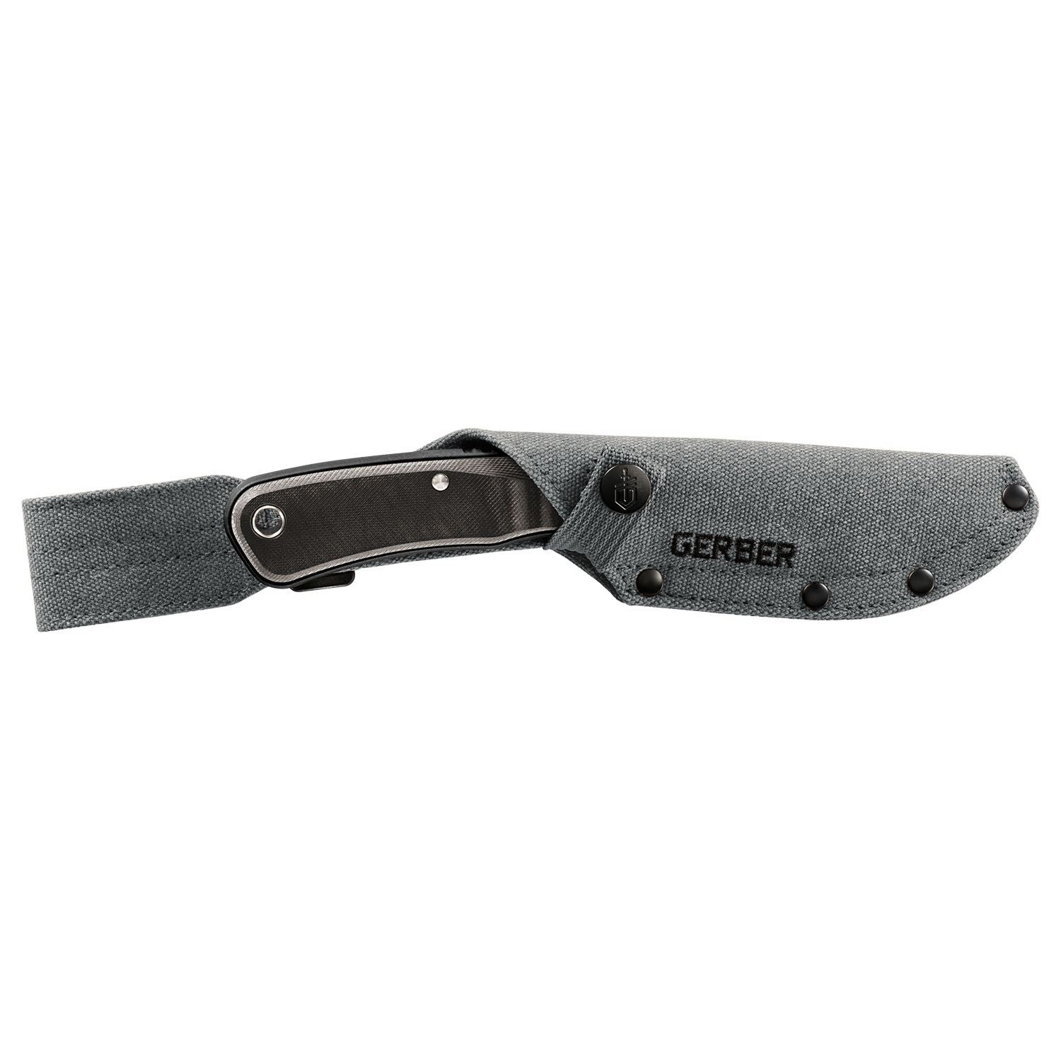 Gerber Downwind Drop Point veitsi - musta