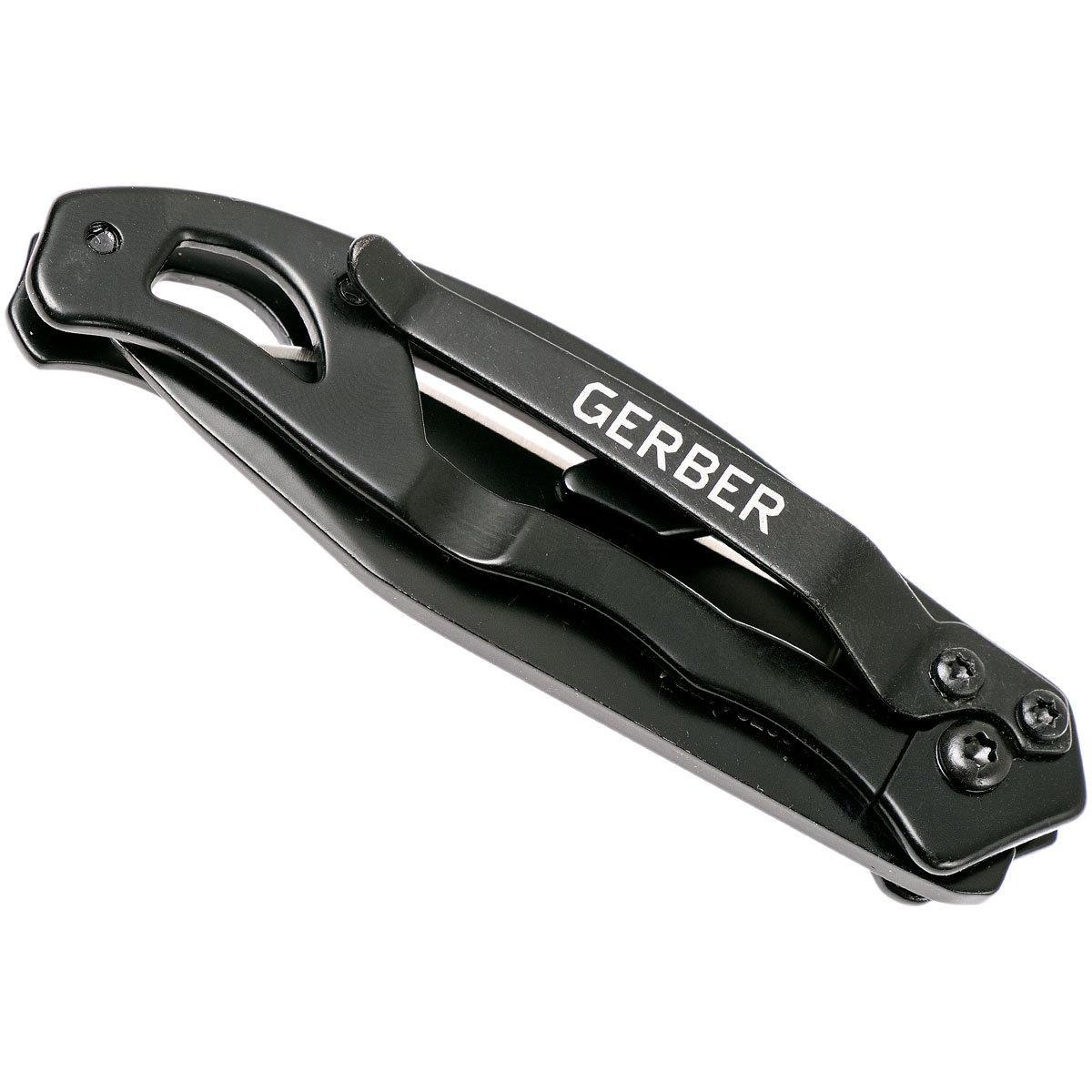 Gerber Mini Paraframe Tanto taittoveitsi - musta