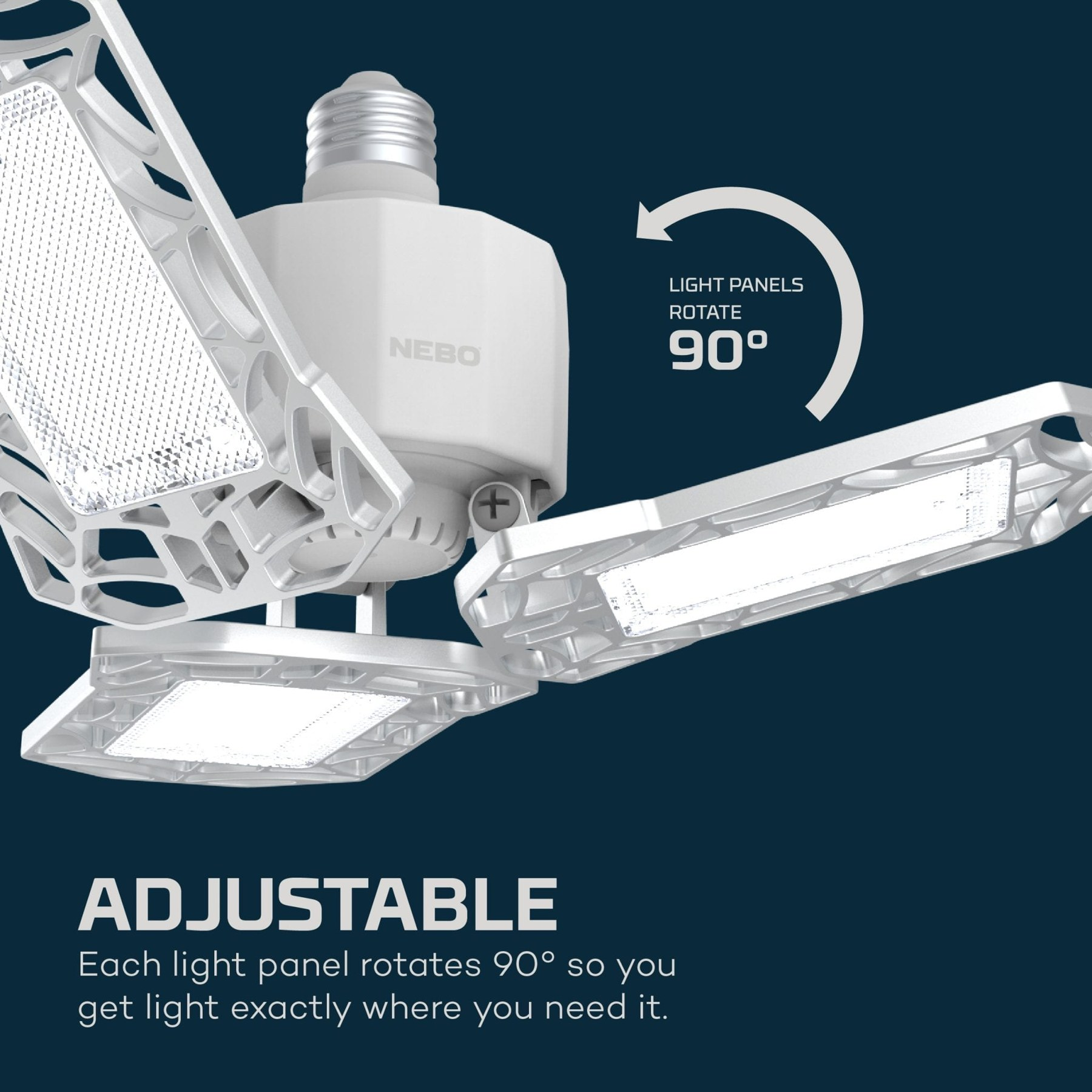 Nebo High Bright 6000 LED-valaisin E27-kantaan
