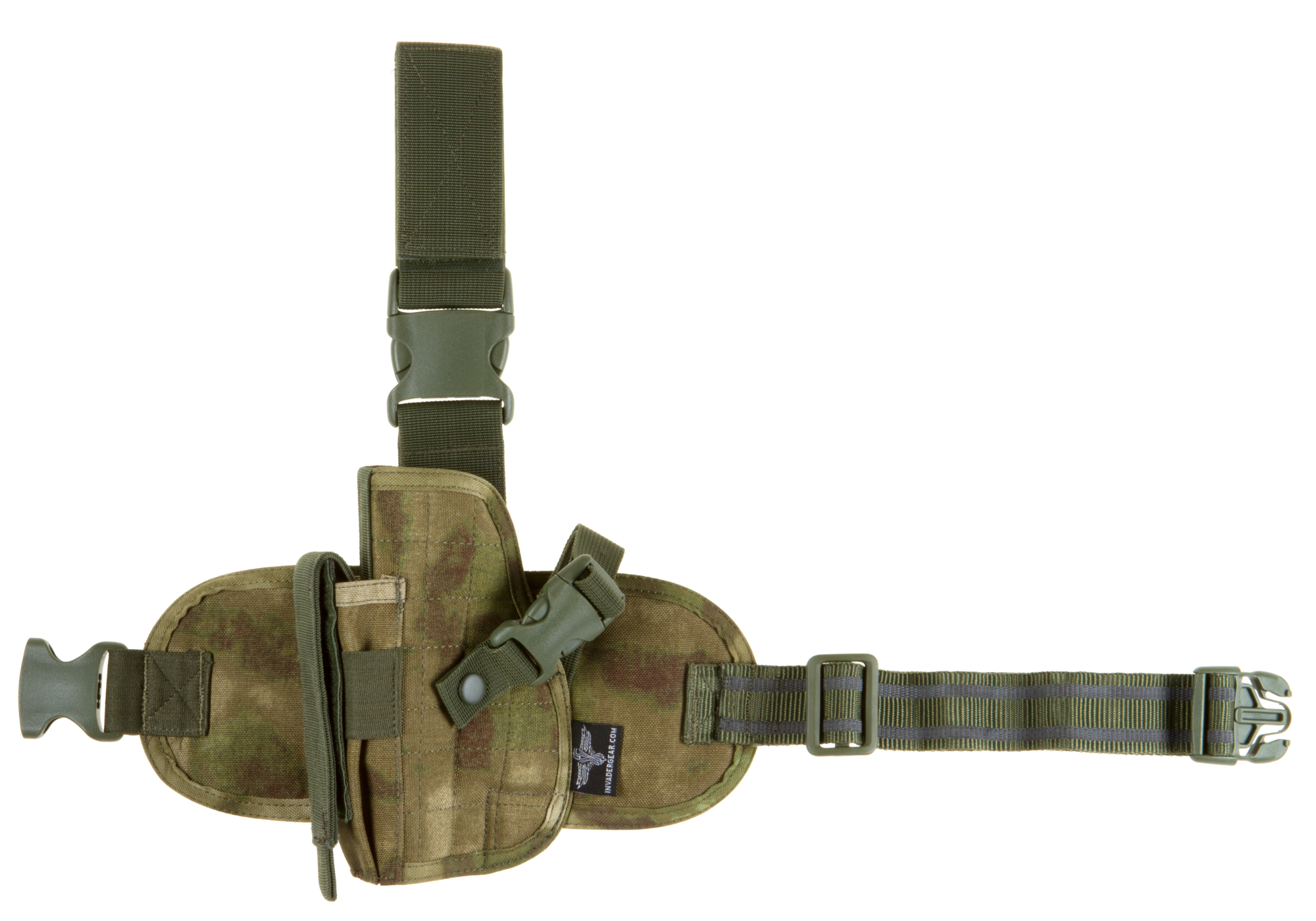 Invader Gear Dropleg Holster reisikotelo, vasemmalle