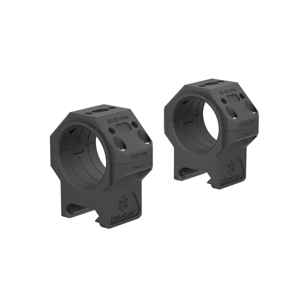 Vector Optics 30mm X-MOD Picatinny tähtäinrenkaat - 0.95"