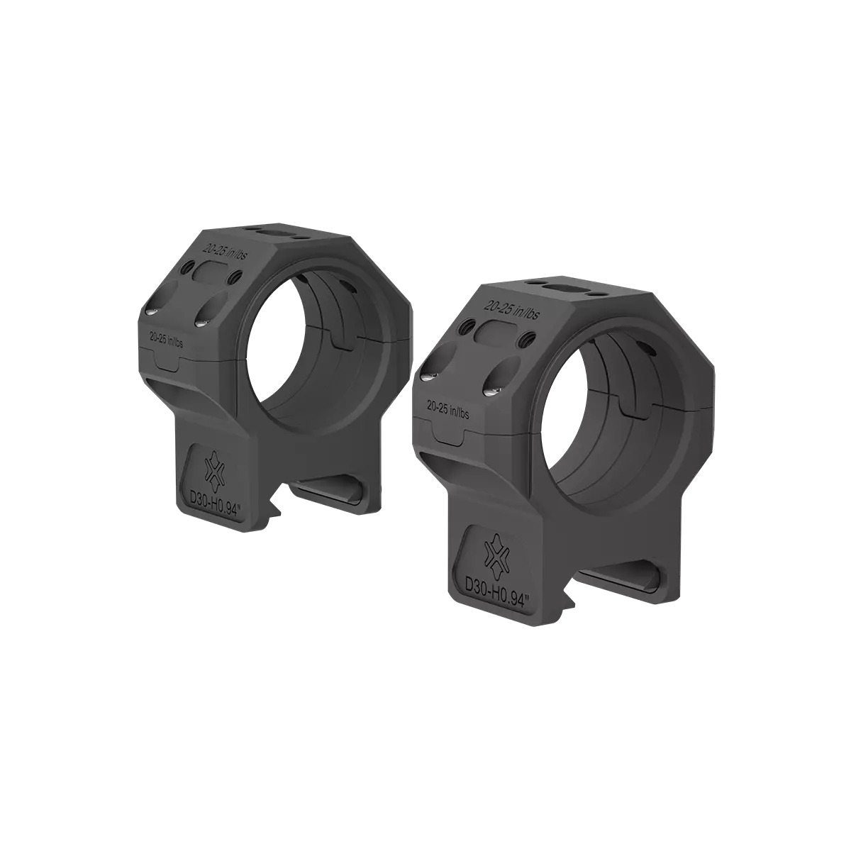 Vector Optics 30mm X-MOD Picatinny tähtäinrenkaat - 0.95"